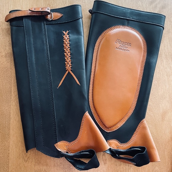 EXMOOR Fine Leather Equestrian Half Chaps - Picture 9 of 11